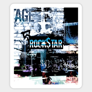 Old School Rockstar Sticker